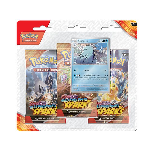 Pokemon Surging Sparks 3-Pack Blister Pre-order - Pokeca.NL
